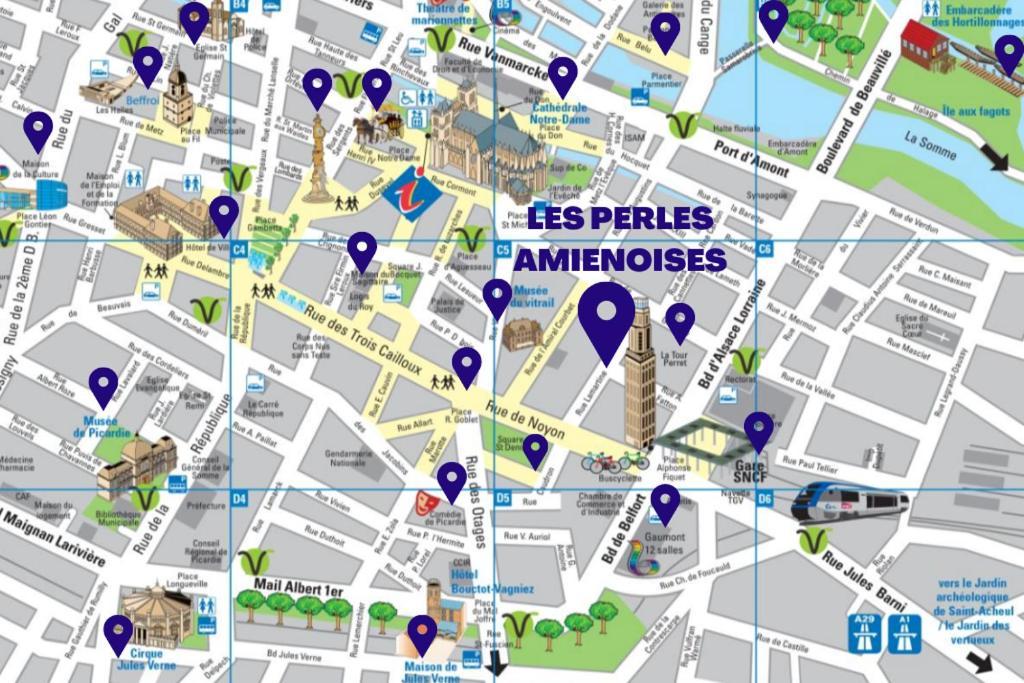 Les Perles Amienoises ☆ White Pearl ☆ Hyper Centre ☆ Appartement Amiens Buitenkant foto